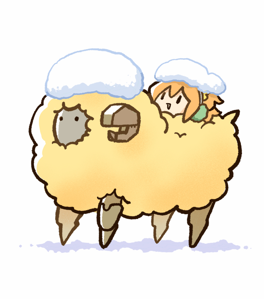 This is a pixiv picture whose title is 雪の日ドゥムジ　Before after.