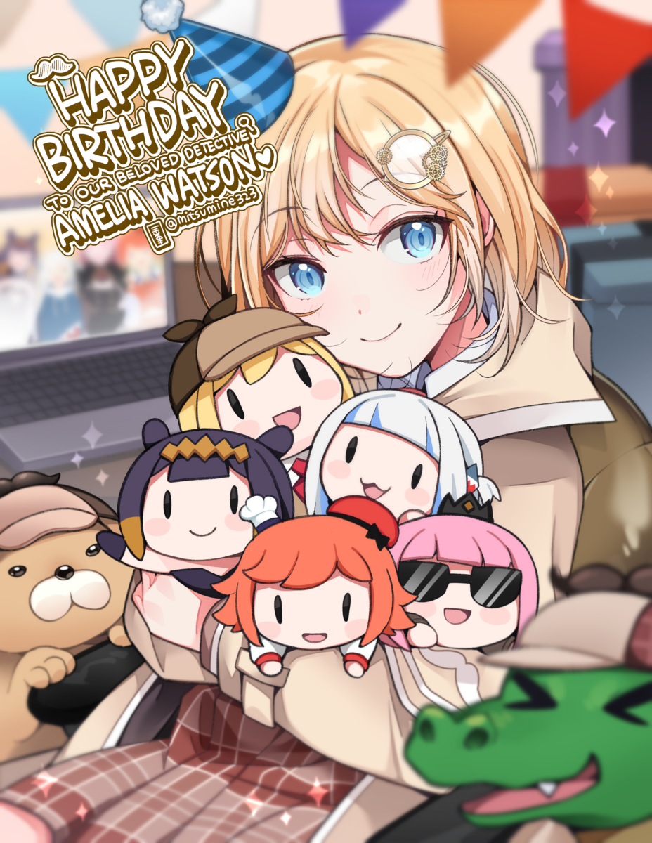 This is a pixiv picture whose title is HAPPY BIRTHDAY AME💛.
