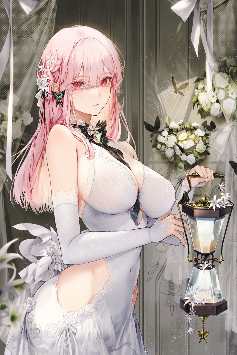 This is a pixiv picture whose title is White flowers.
