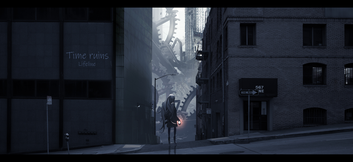 This is a pixiv picture whose title is Time ruins.
