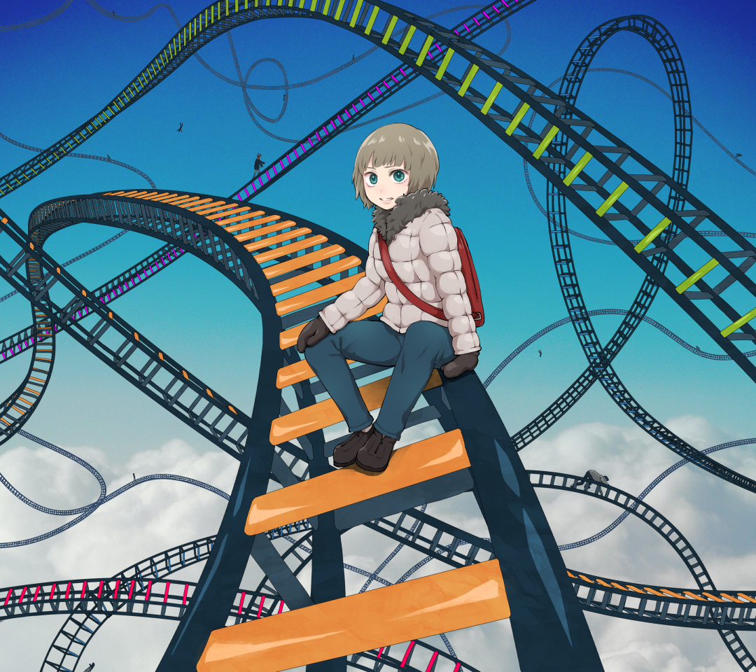 This is a pixiv picture whose title is 誰かに敷かれたレールがヤバい.