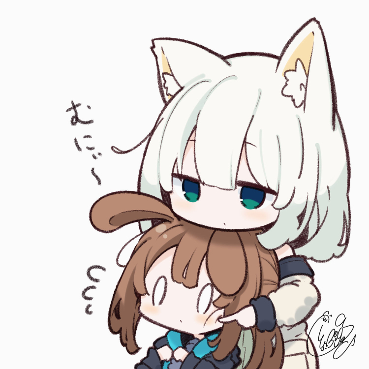 This is a pixiv picture whose title is むにー.