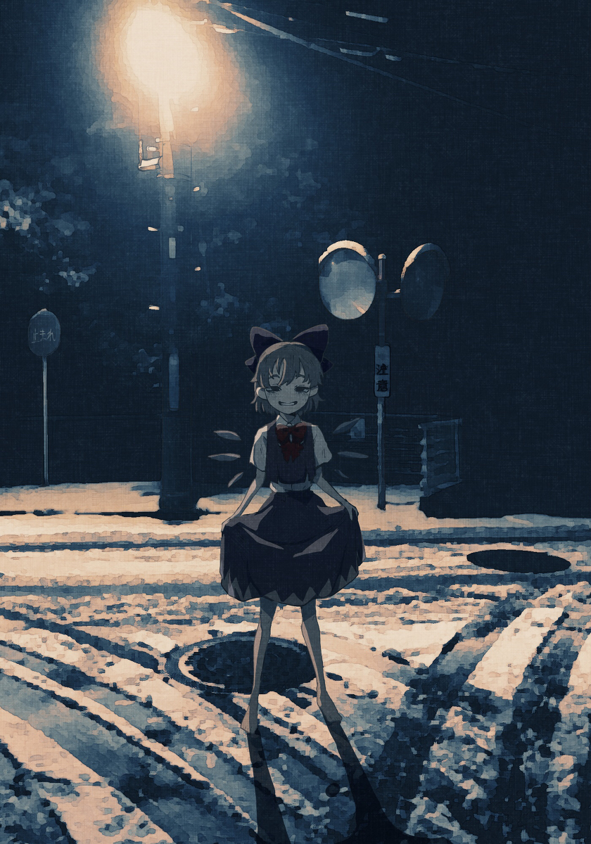 This is a pixiv picture whose title is つもったね.