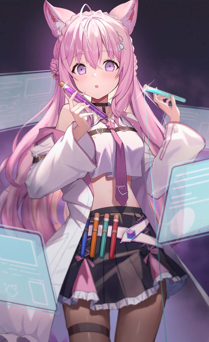 This is a pixiv picture whose title is 博衣こより.