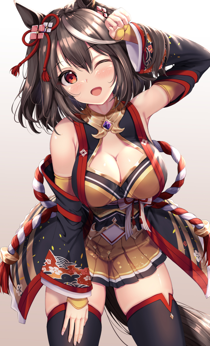 This is a pixiv picture whose title is キタサンブラック.