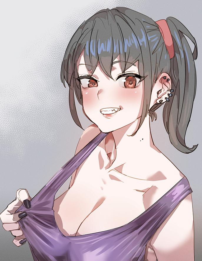 This is a pixiv picture whose title is 「ほらっ.