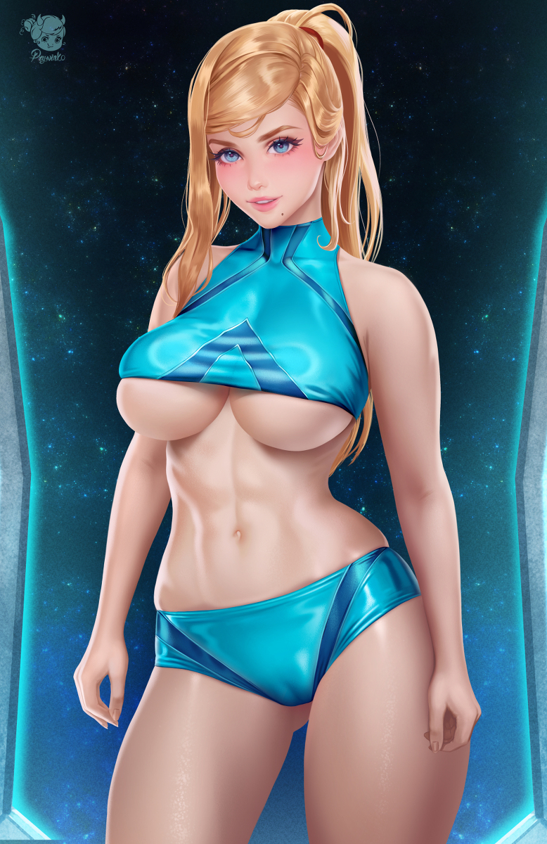 This is a pixiv picture whose title is Samus Aran.