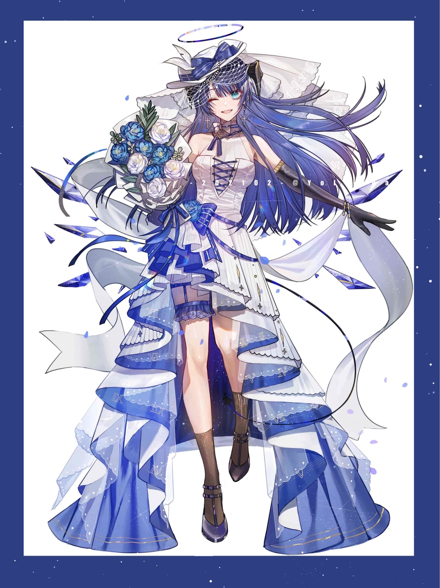 This is a pixiv picture whose title is 花嫁2.