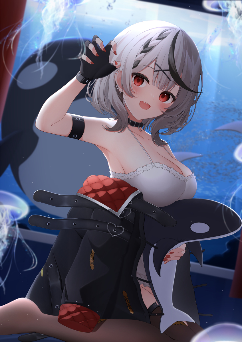 This is a pixiv picture whose title is 沙花叉クロヱ.