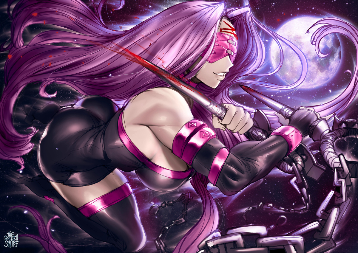 This is a pixiv picture whose title is Medusa Rider.