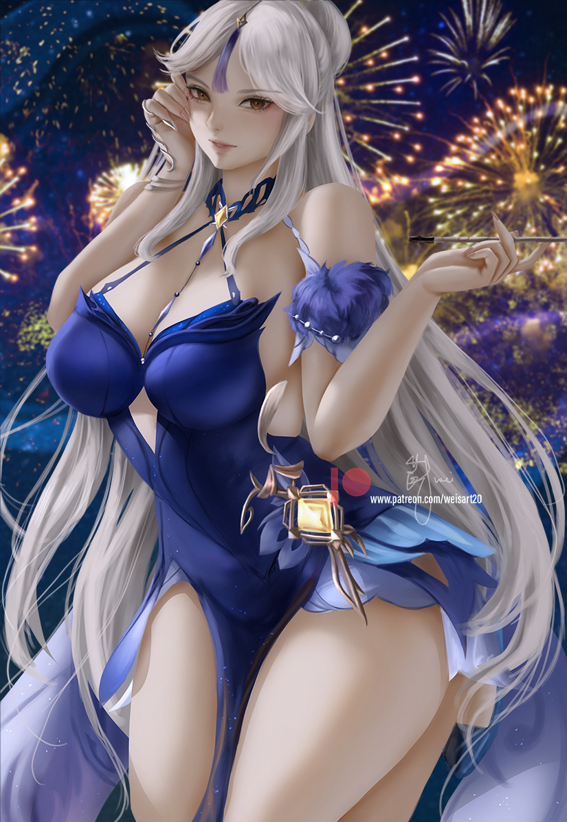 This is a pixiv picture whose title is 凝光.