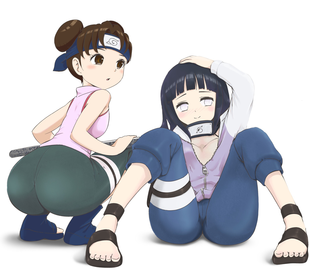 This is a pixiv picture whose title is 22−06 テンテン＆ヒナタ(NARUTO).