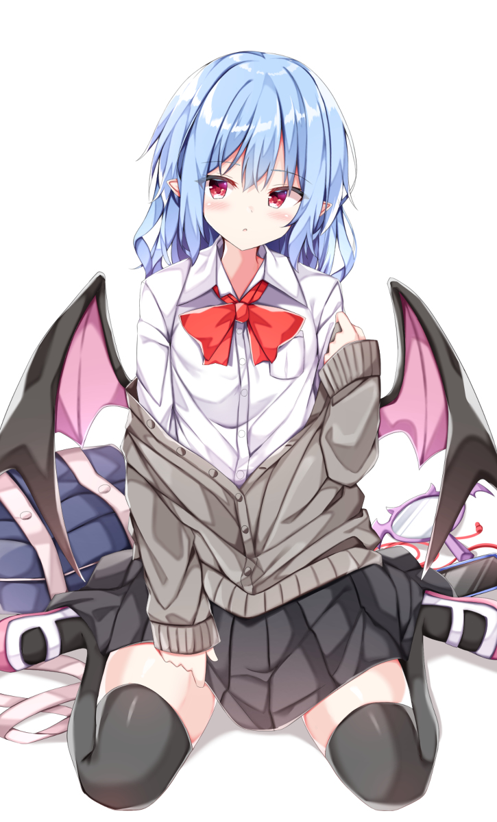 This is a pixiv picture whose title is 制服レミリアお嬢様.