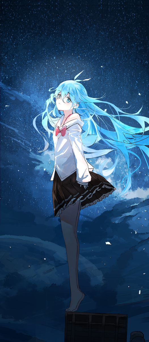 This is a pixiv picture whose title is 風邪引くの.