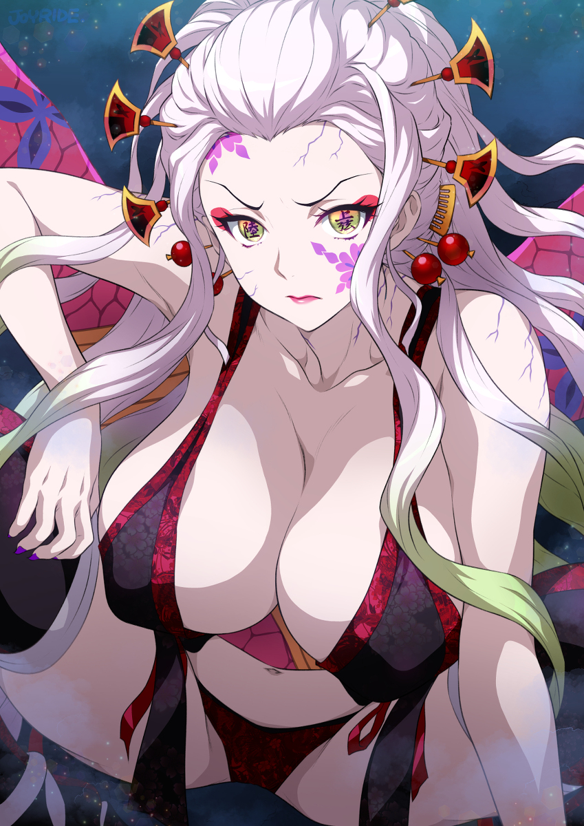 This is a pixiv picture whose title is 堕姫様美しい！！.