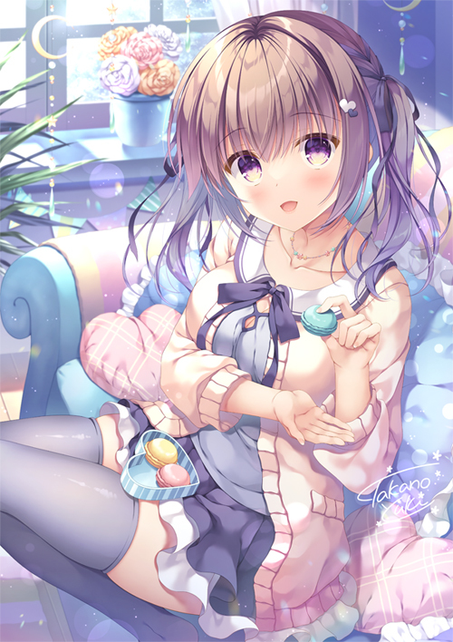 This is a pixiv picture whose title is おうちデート💙.