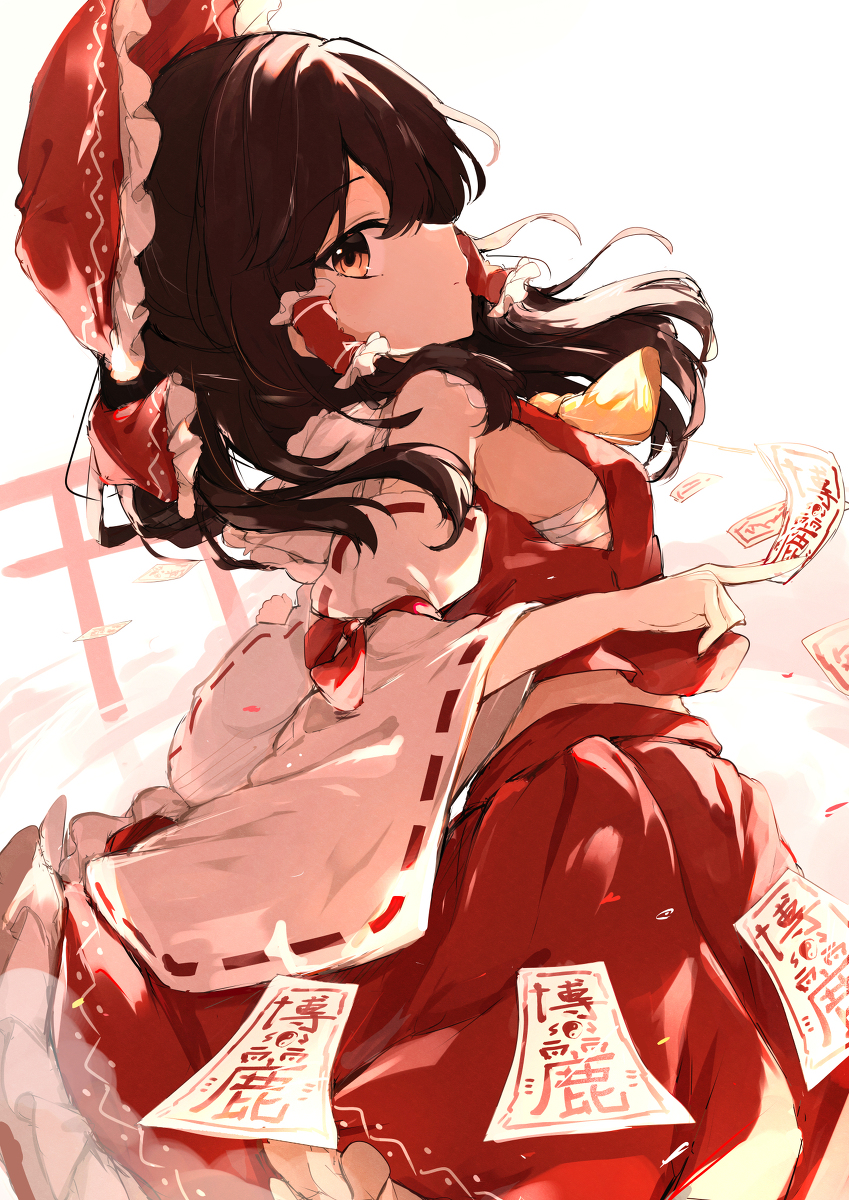 This is a pixiv picture whose title is 楽園の素敵な巫女.