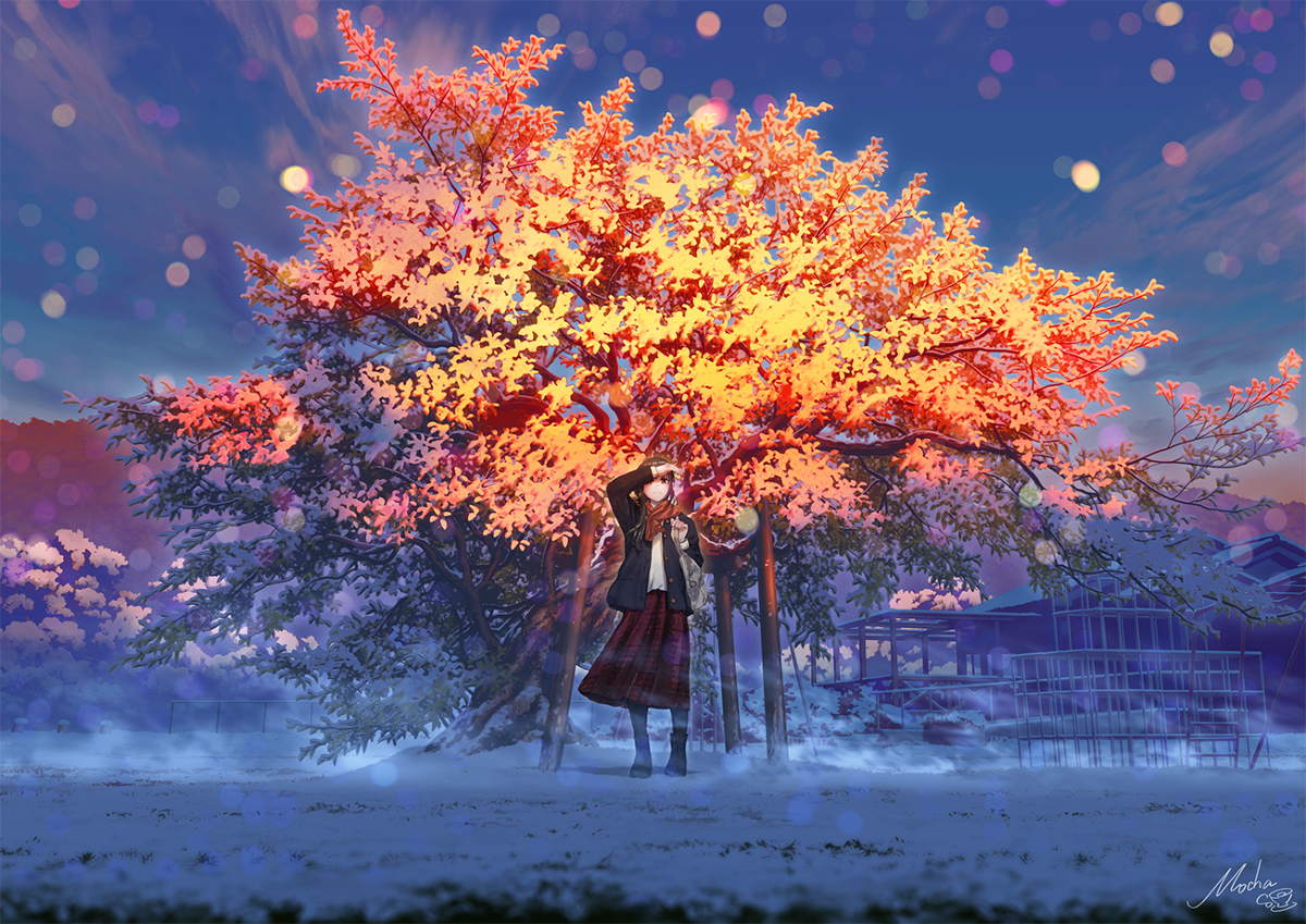 This is a pixiv picture whose title is 睦月.