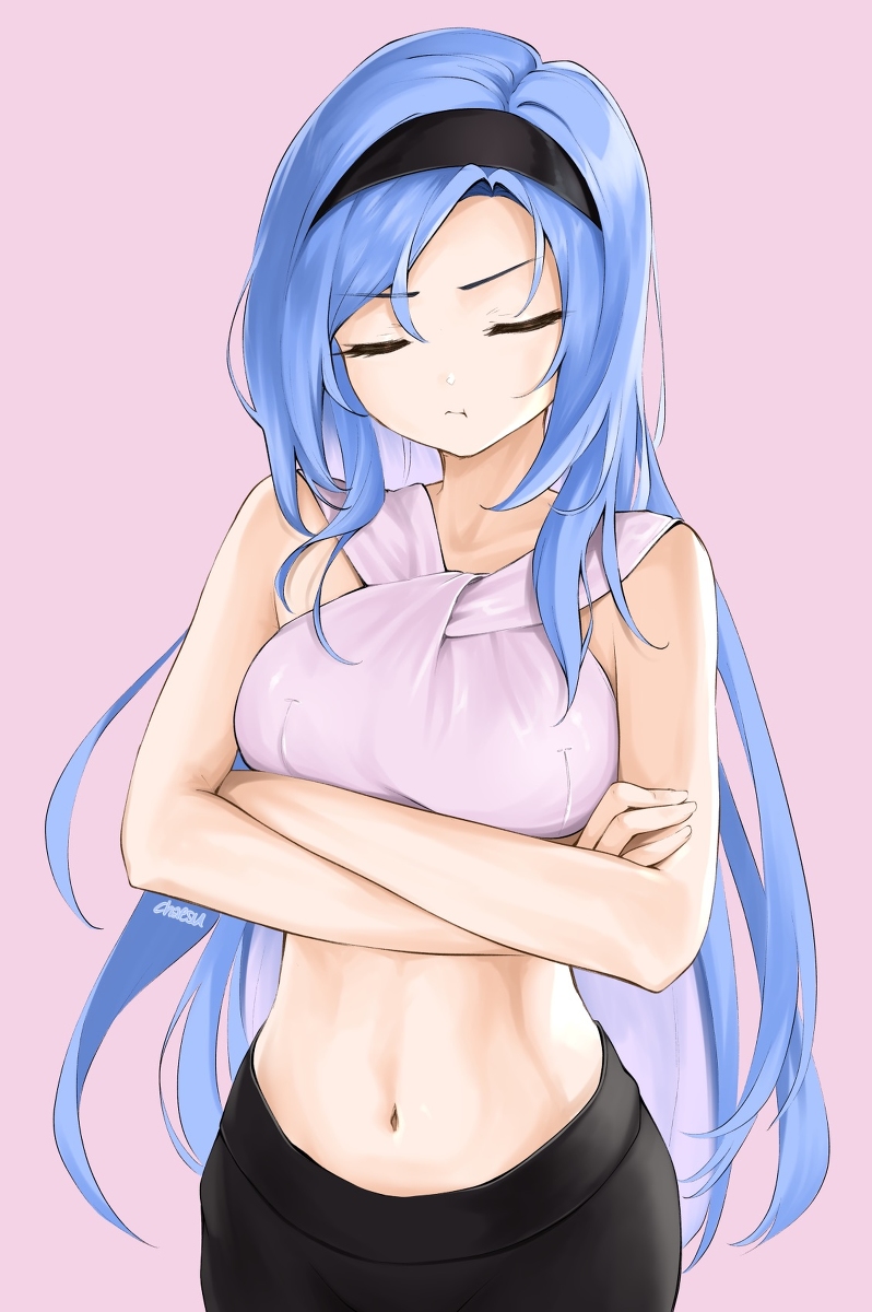 This is a pixiv picture whose title is tsun tsun.