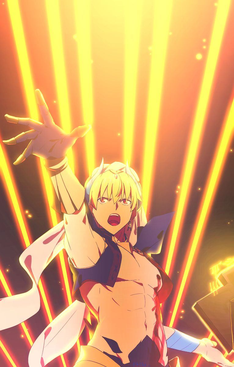 This is a pixiv picture whose title is 【再録】ギルガメッシュイラスト本.