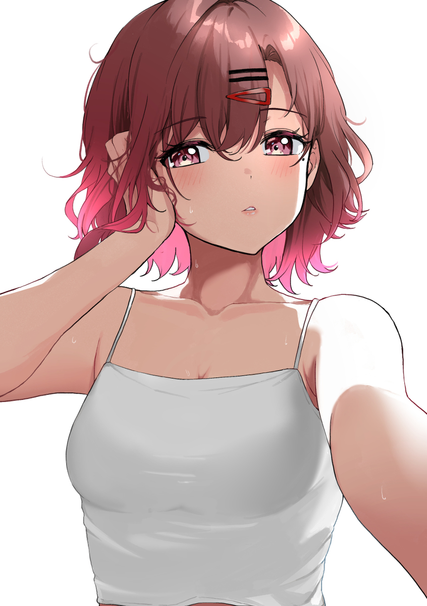 This is a pixiv picture whose title is 寝起き.
