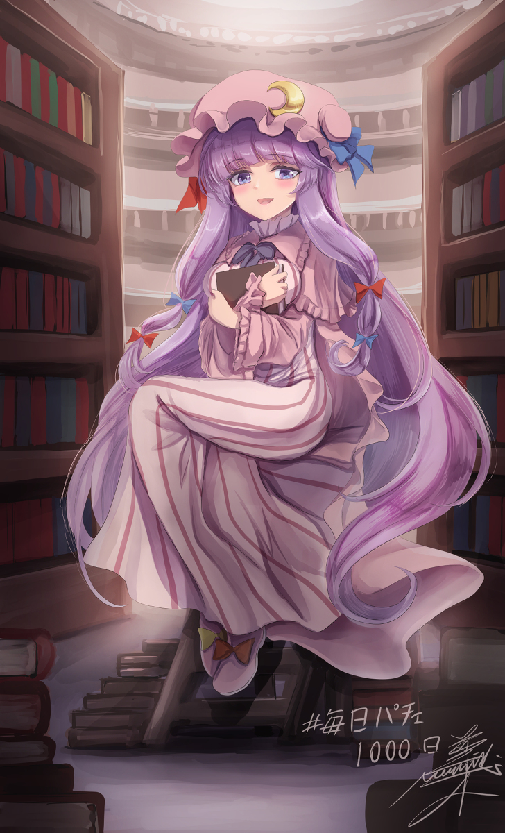 This is a pixiv picture whose title is パチェ千日.