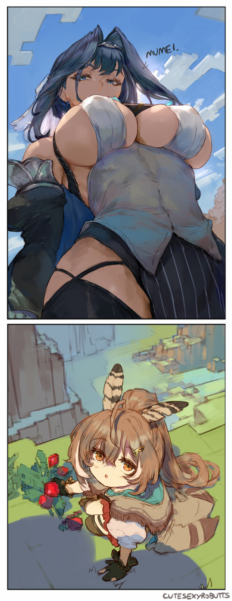 This is a pixiv picture whose title is kronii & mumei (hololivecouncil).