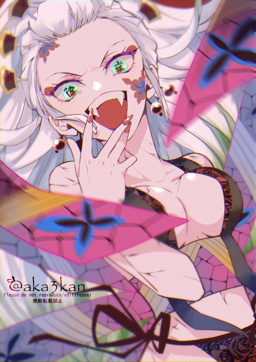This is a pixiv picture whose title is 堕姫.