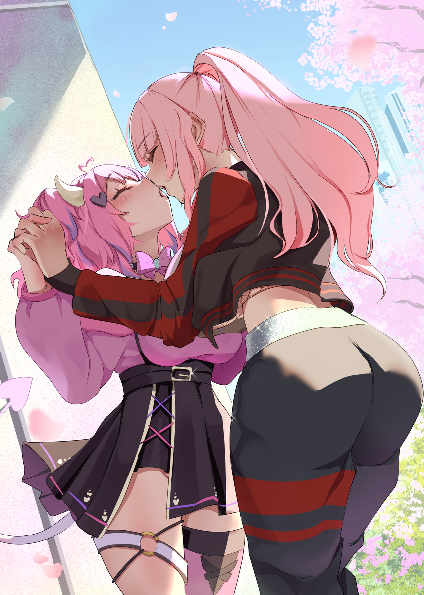 This is a pixiv picture whose title is [skeb]森カリオペさん×ironmouseさん.
