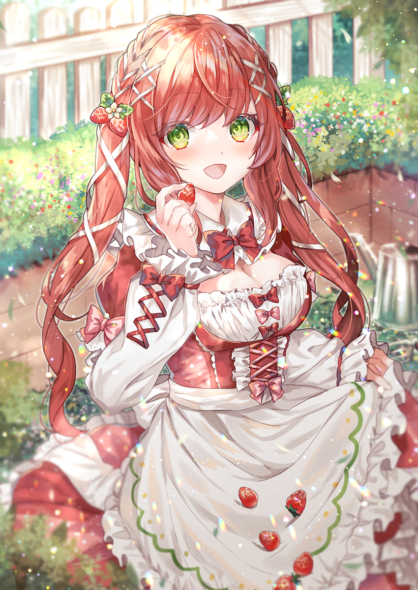 This is a pixiv picture whose title is いちごの日.