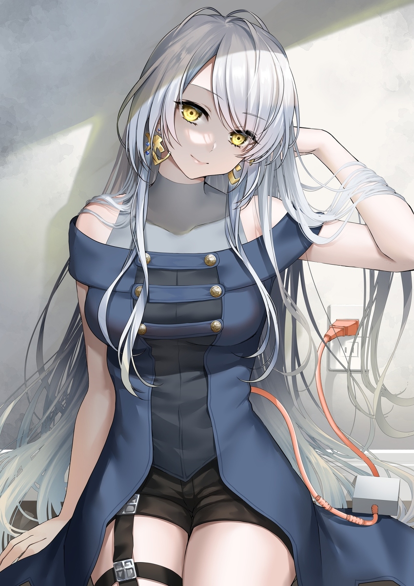 This is a pixiv picture whose title is 今日の天気ですか？知りませんググってください.