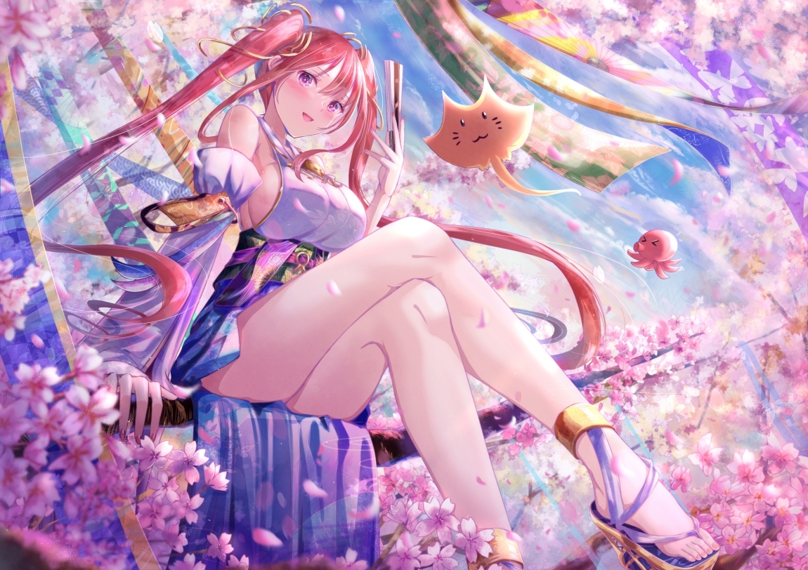 This is a pixiv picture whose title is 春華.