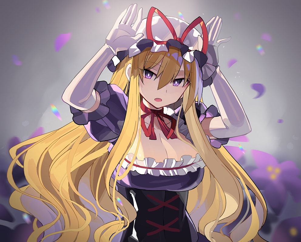 This is a pixiv picture whose title is 紫花.