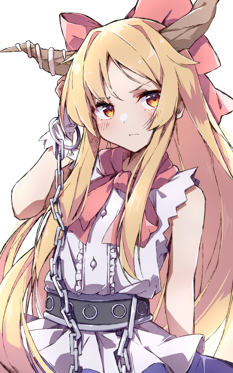 This is a pixiv picture whose title is 伊吹萃香.