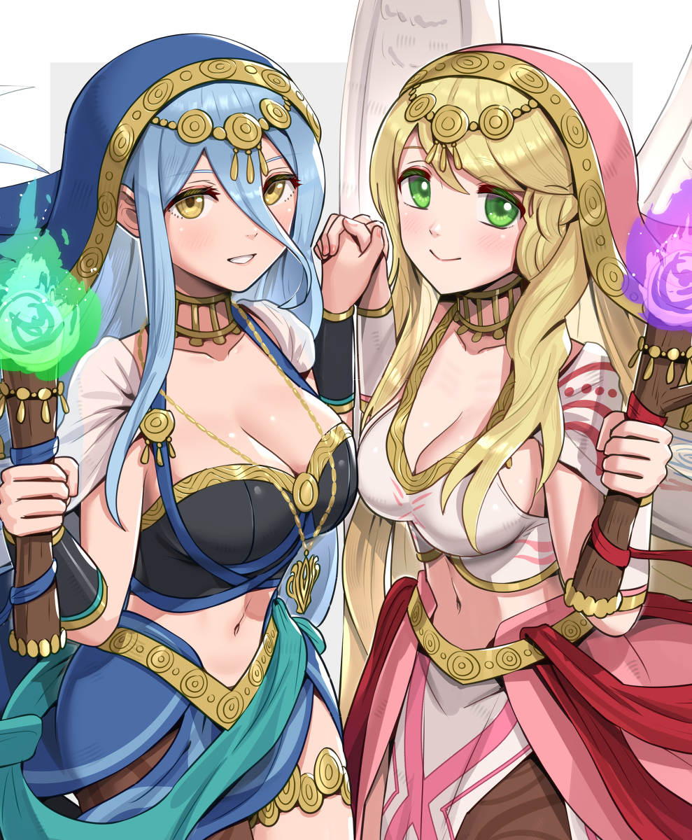 This is a pixiv picture whose title is アクア＆リアーネ.