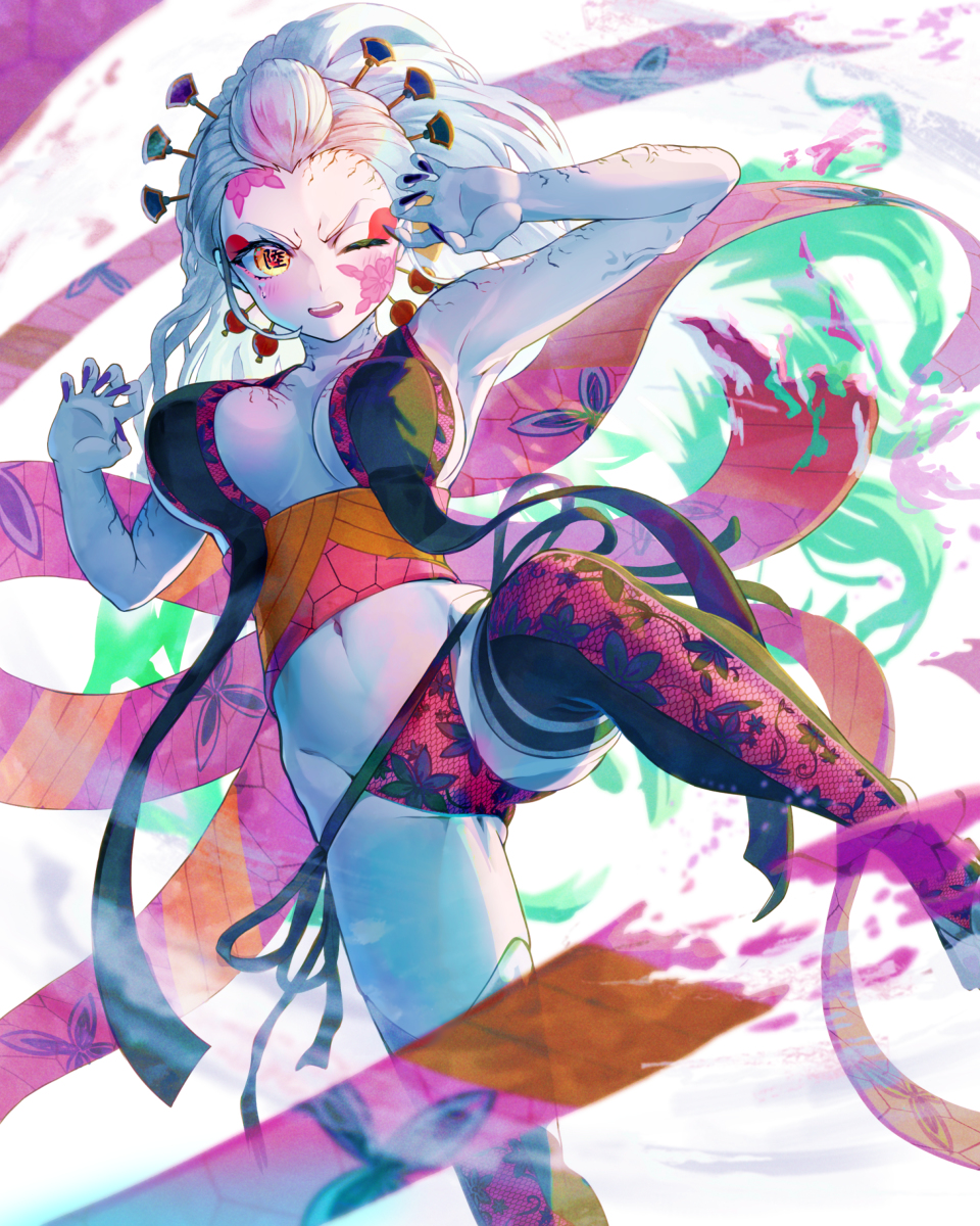 This is a pixiv picture whose title is 堕姫.