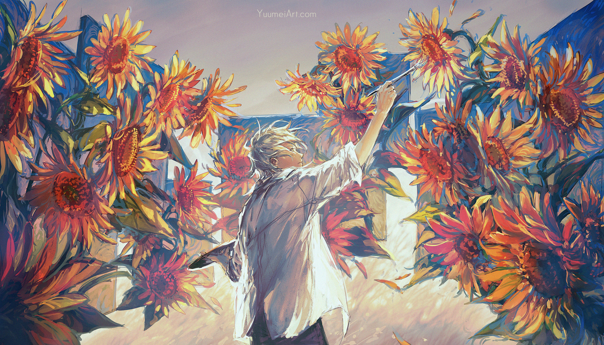 This is a pixiv picture whose title is Paint the Sun.