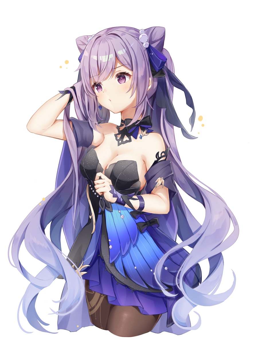 This is a pixiv picture whose title is 刻晴.