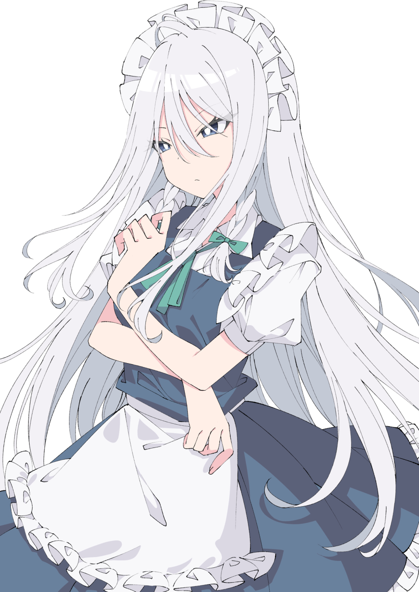 This is a pixiv picture whose title is 長髪咲夜さん.