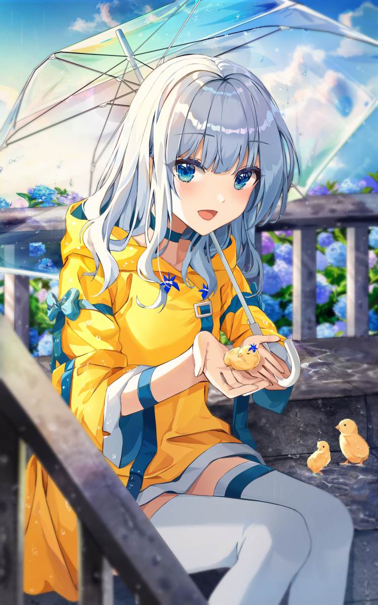 This is a pixiv picture whose title is ヒヨコ少女.