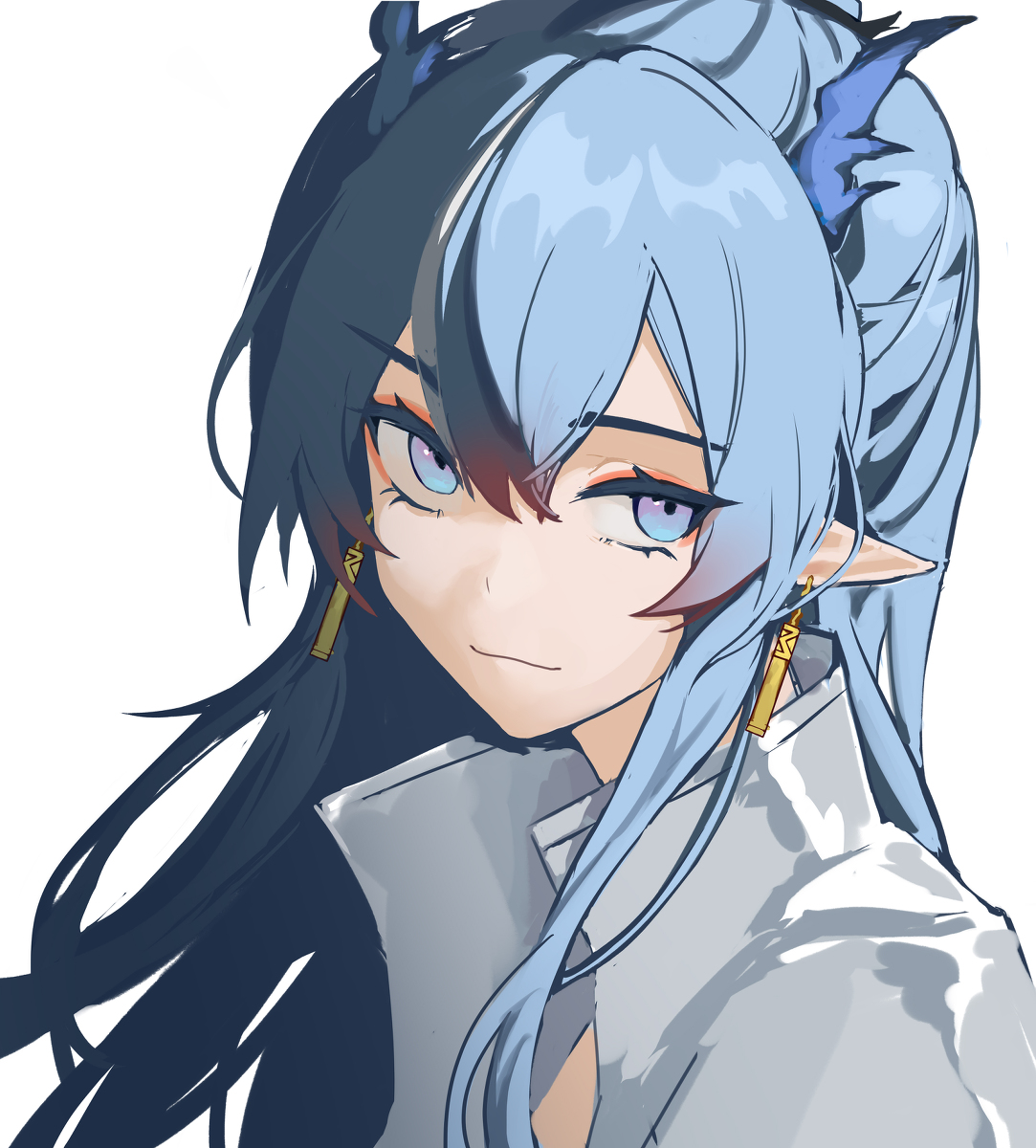 This is a pixiv picture whose title is 摸了.