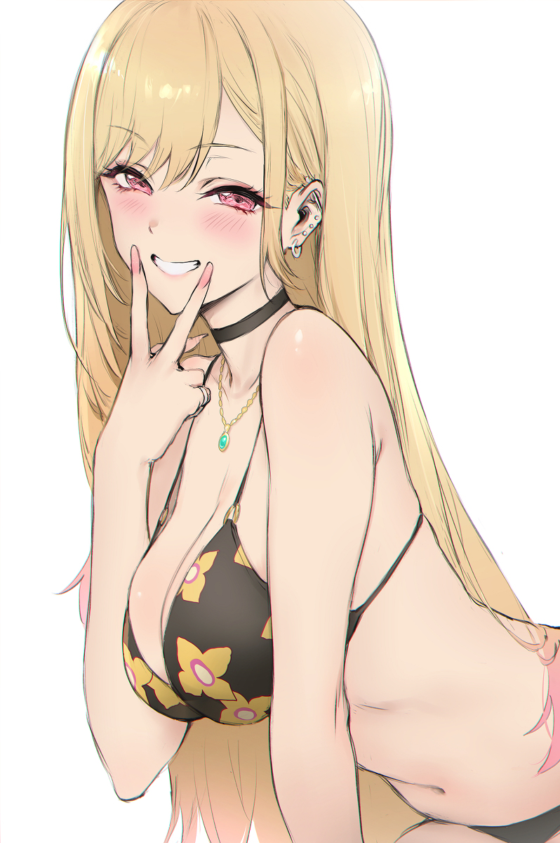 This is a pixiv picture whose title is 喜多川海夢.