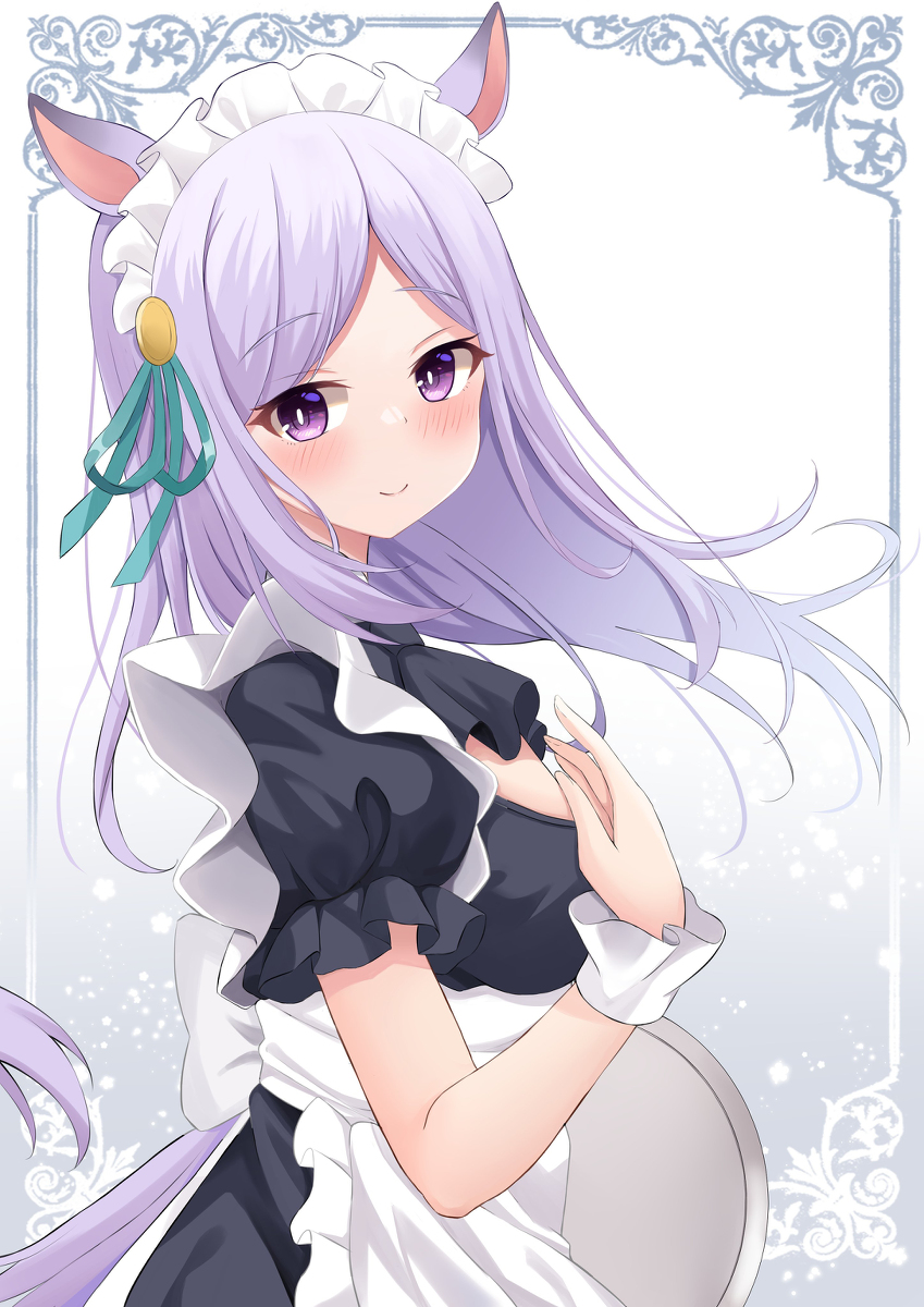 This is a pixiv picture whose title is メイドマックイーン.