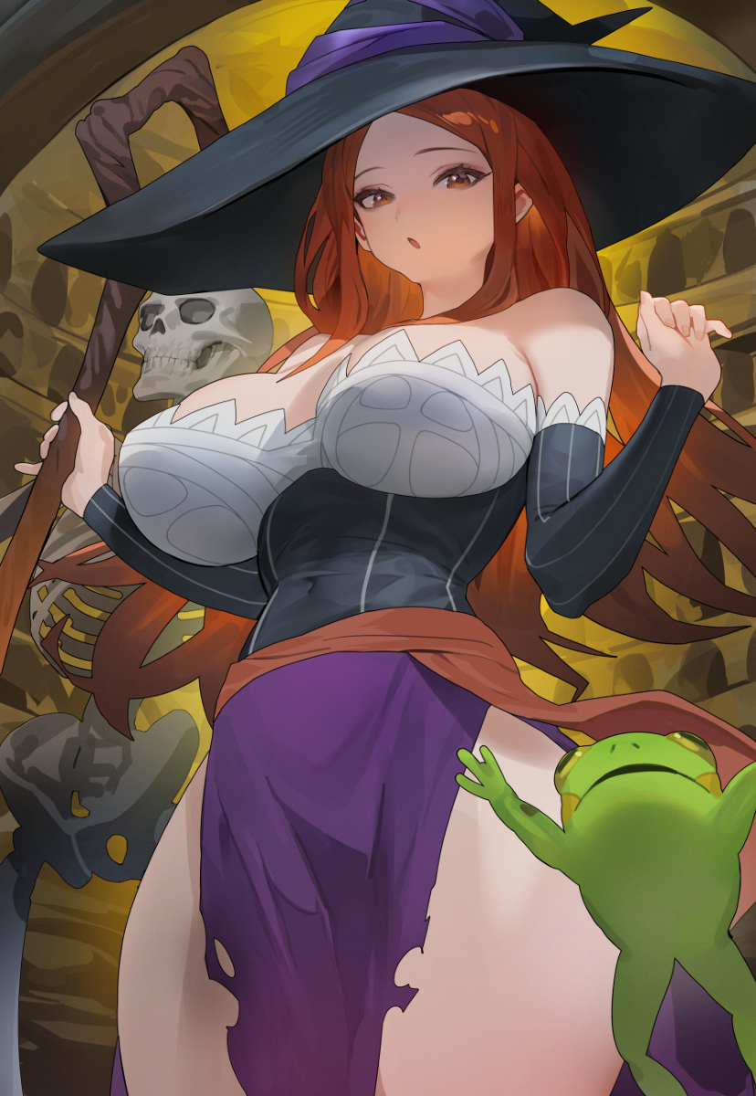 This is a pixiv picture whose title is Sorceress.