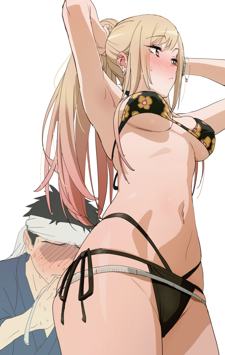 This is a pixiv picture whose title is 実は意識してそうな喜多川海夢.