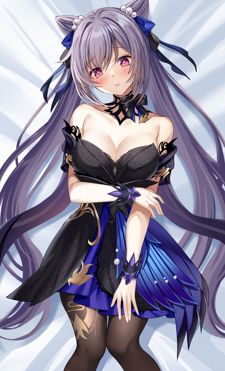 This is a pixiv picture whose title is 刻晴.