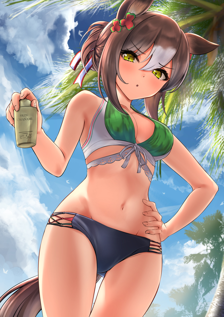 This is a pixiv picture whose title is 水着殿下.