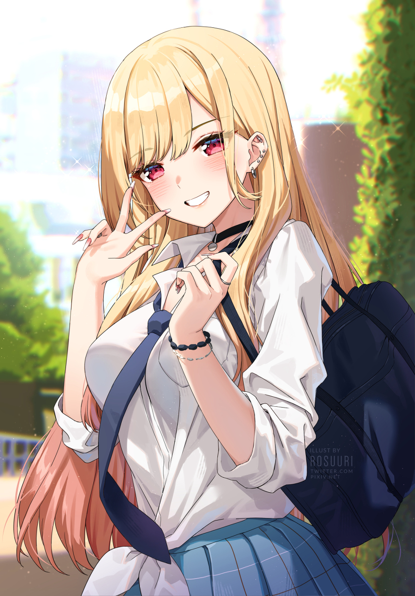 This is a pixiv picture whose title is Kitagawa Marin.