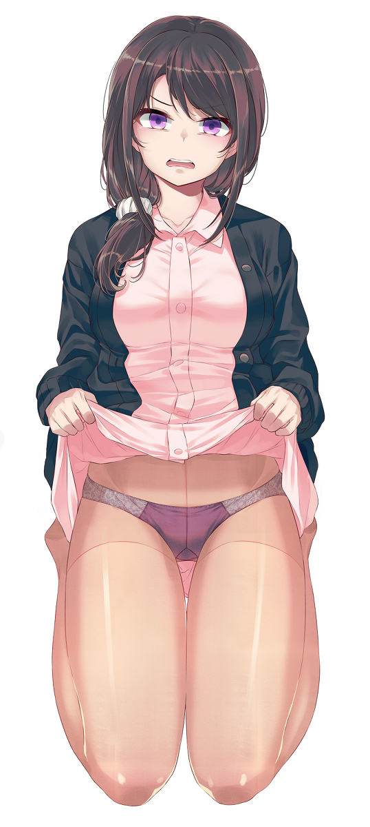 This is a pixiv picture whose title is 嫌パン膝枕.