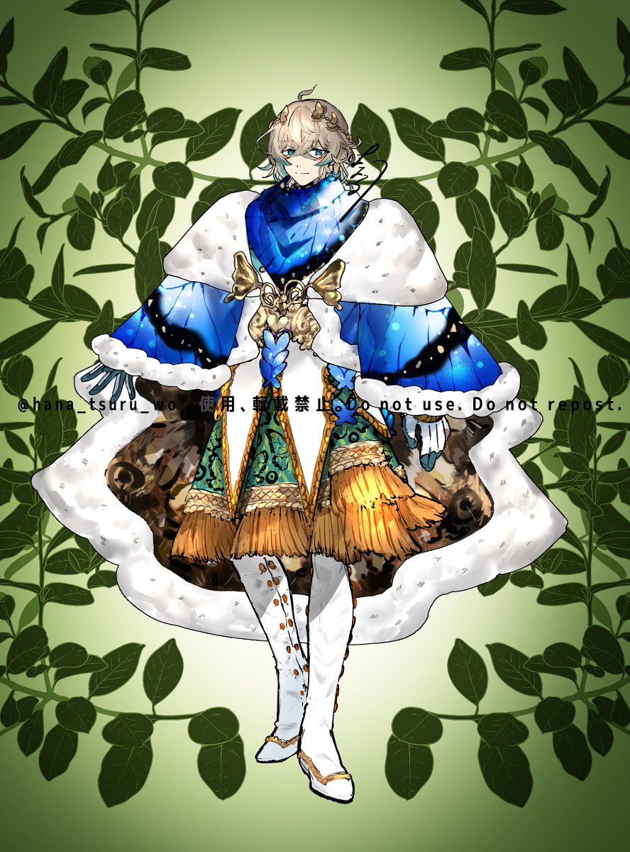 This is a pixiv picture whose title is 【skeb】王子様衣装デザイン！.